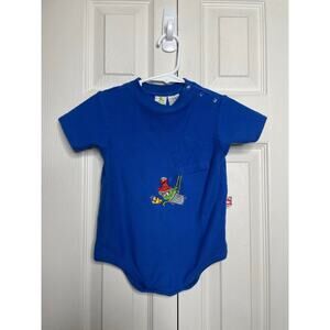 Vintage Sesame Street 24 Mo Oscar the Grouch One Piece Blue